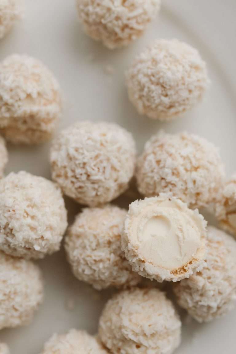Easy White Chocolate Coconut Truffles