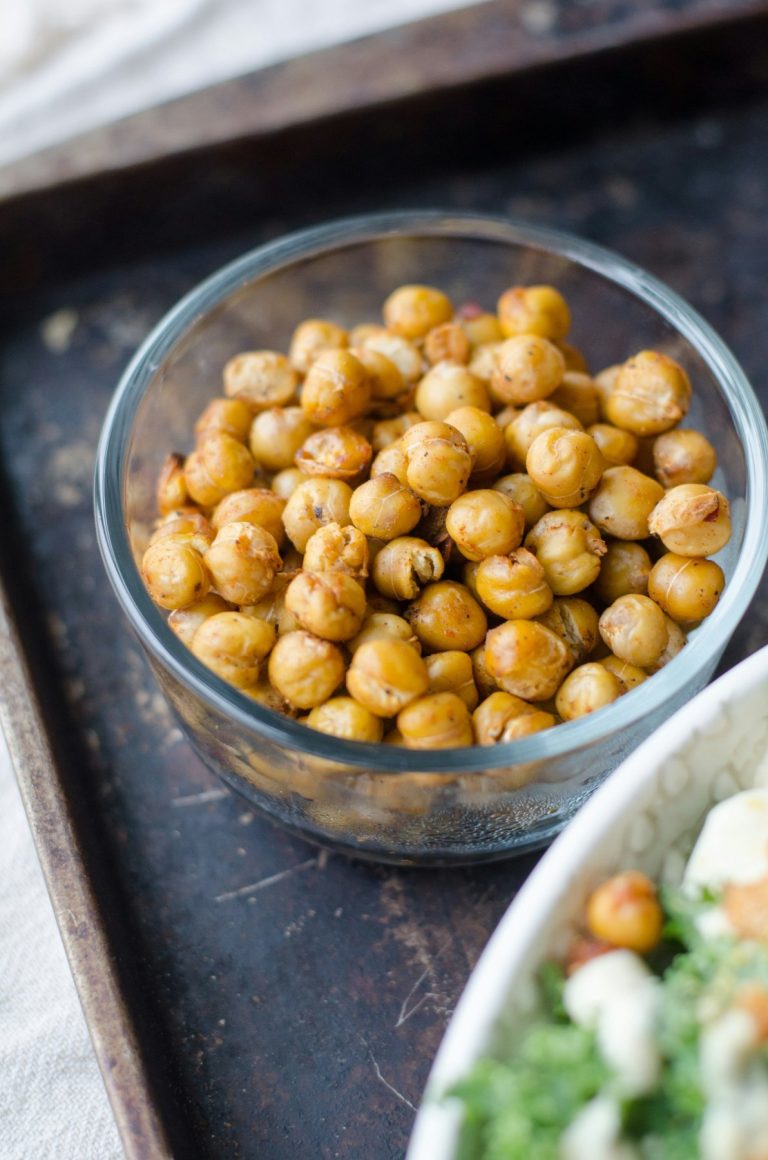 Crispy Chickpeas (Oven Roasted & Air Fryer)
